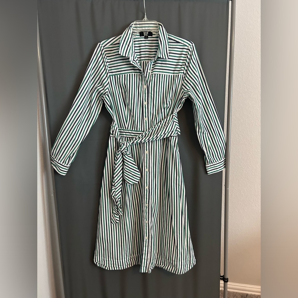 JCrew shirt dress. Perfect work or casual dress.